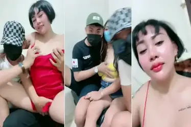 Live Tante Kina Mabok Digenjot Brondong