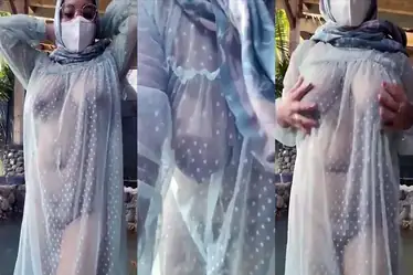 Tante Jilboobs Nakal Baju Transparan Outdoor